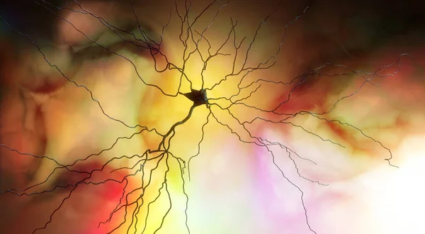 Synapse Verbindingen Structuur Die Het Mogelijk Maakt Dat Een Neuron — Stockfoto
