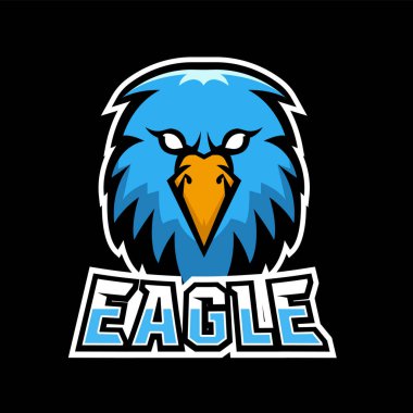 Kartal sporu ya da esport oyun logosu şablonu, takımınız için.