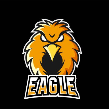 Kartal sporu ya da esport oyun logosu şablonu, takımınız için.