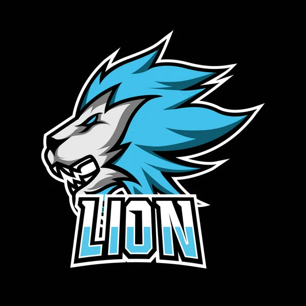 Angry Leão Jaguar Mascote Esporte Jogos Esport Logotipo Modelo Para —  Vetores de Stock