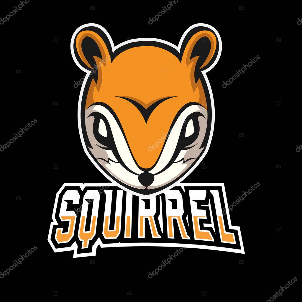 Squirel sport or esport gaming mascot logo template, for your team