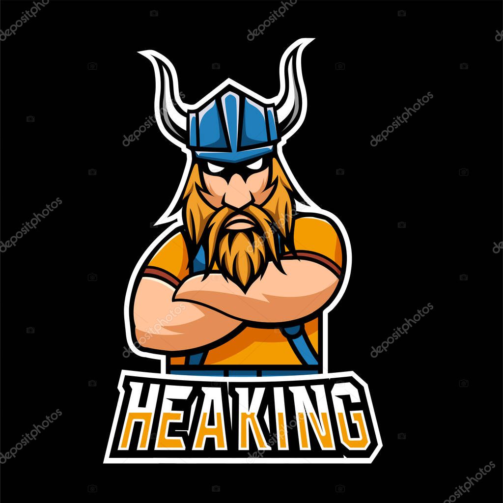Heaking sport or esport gaming mascot logo template, for your team