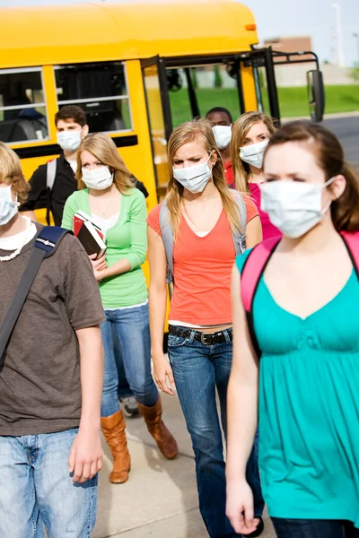 How I Obtained A Conscientious Exemption From Mask-Wearing At School For My Child Depositphotos_24216493-stock-photo-school-bus-group-of-students