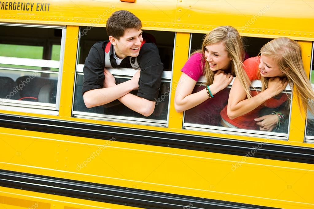 teens on a bus Teens wearing spandex shorts pics