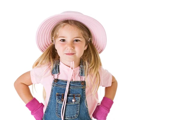 Gardener: Little Girl Gardener — Stock Photo, Image