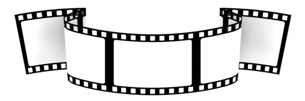 3 डी: रिक्त फिल्म बैनर — स्टॉक फ़ोटो, इमेज