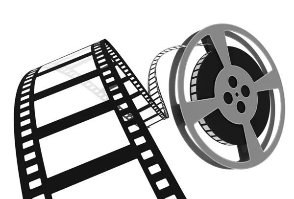 3D: Film Film buffring av hjul — Stockfoto