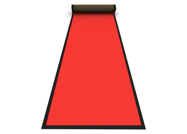 3D: červený koberec — Stock fotografie