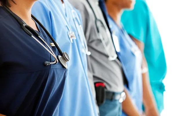 Doctors: Anonymous Doctors in Line — Stock Photo, Image