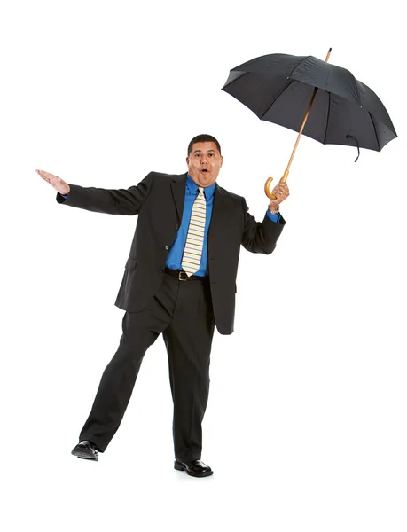 Businessman: Trying to Stay Balanced — Stock Photo, Image