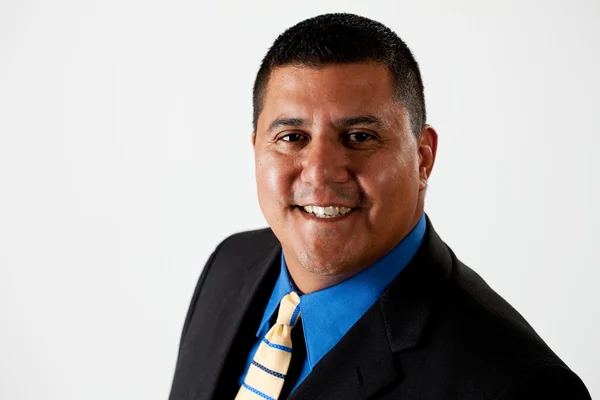 Businessman: Cheerful Hispanic Businessman — Stock Photo, Image