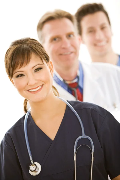 Doctors: Medical Team in a Line — Stock Photo, Image