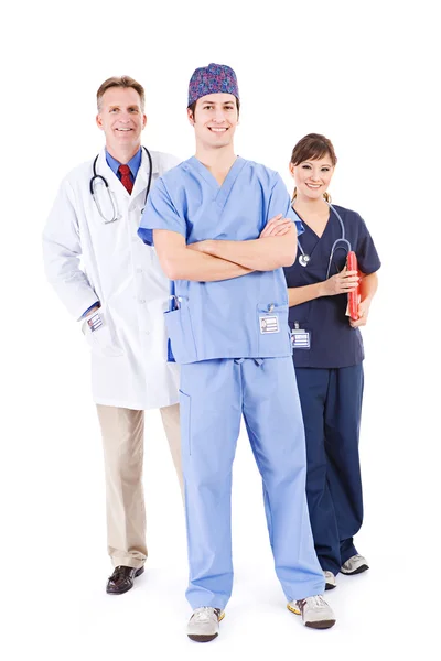 Doctors: Smiling Medical Team Isolated — Stock Photo, Image