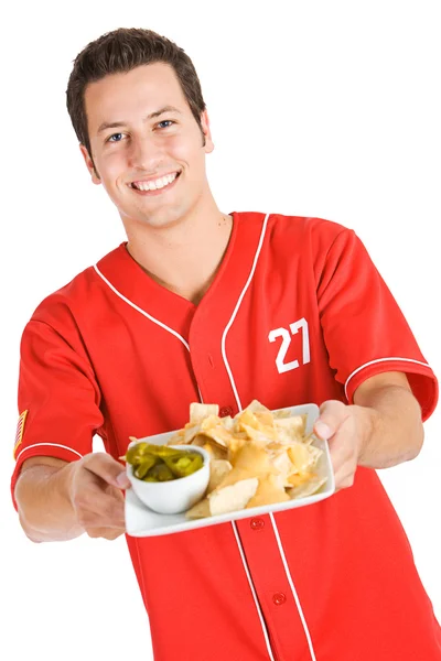 Béisbol: Hambre de patatas fritas Nacho — Foto de Stock