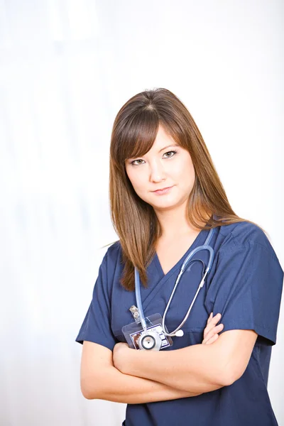 Nurse: Grumpy Medical Professional Royalty Free Stock Photos