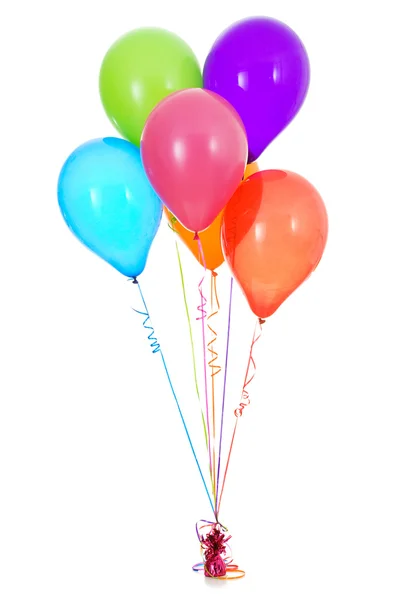 Luftballons: ein halbes Dutzend hübscher Latexballons — Stockfoto