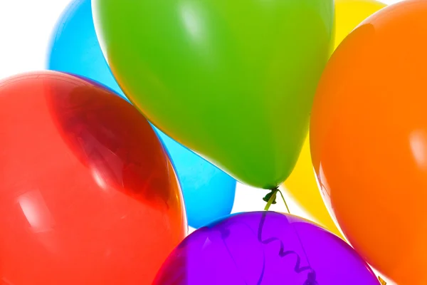 Balloons: Crop of Vibrantly Colored Balloons — Stock Photo, Image