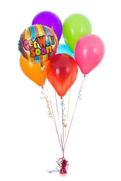 Balloons: Half Dozen Get Well Soon Balloon Bouquet — Stock Photo, Image