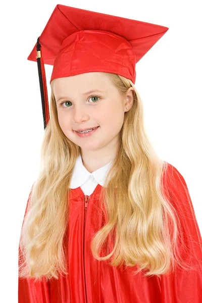 Graduate: Cute Elementary School Graduate — Stock Photo, Image