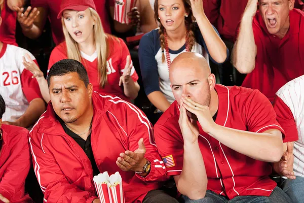 Fans: Fans Boo a Play on the Field — Stock Photo, Image