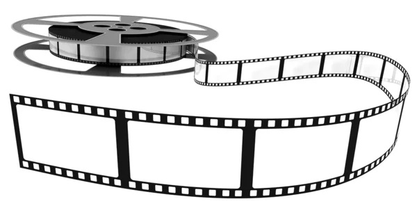 3D: Film Film zařazování z Reel — Stock fotografie