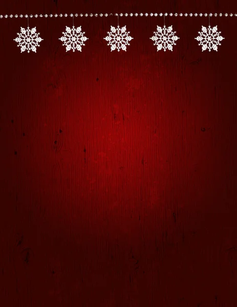 Vakantie: Grunge Kerstmis Sneeuwvlok achtergrond — Stockfoto