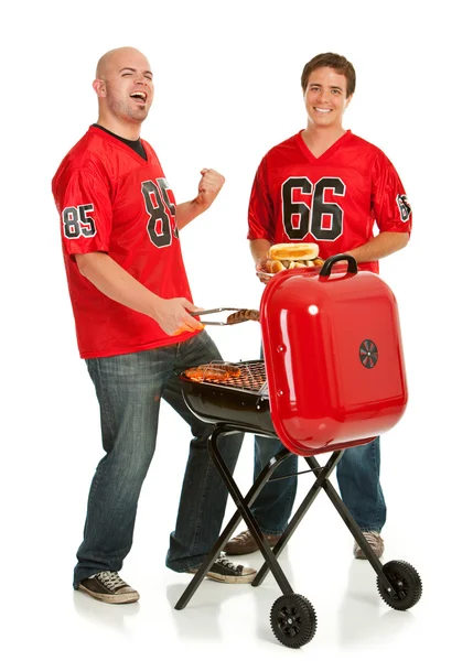 Fans: fans opgewonden voor het grillen — Stockfoto