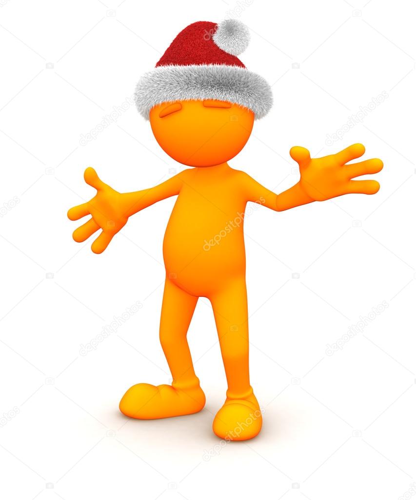 orange santa hat