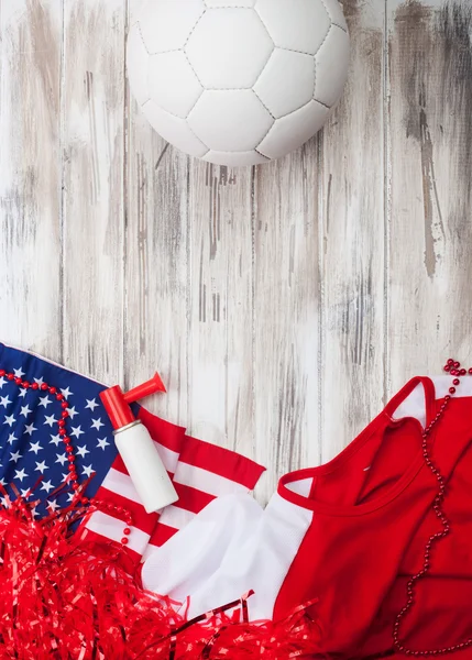 Ποδόσφαιρο: Ηνωμένες Πολιτείες κόμμα υπόβαθρο για διεθνή ανταγωνισμού Εικόνα Αρχείου