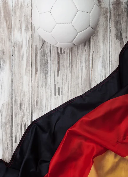 Футбол: Німецька фон для міжнародного конкурсу Ліцензійні Стокові Фото