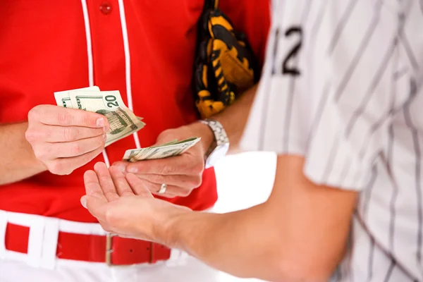 Béisbol: Jugadores Intercambiando Dinero en Apuesta o Soborno —  Fotos de Stock