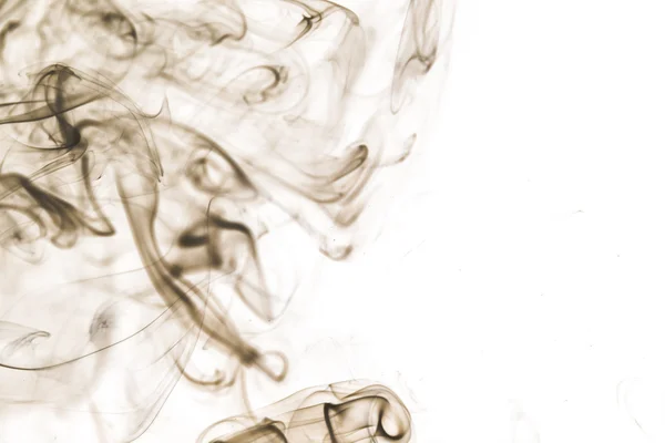 beyaz zemin üzerine koyu duman