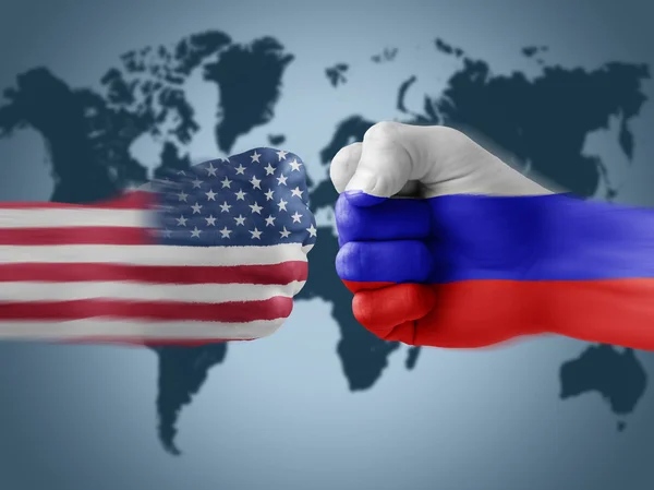 Usa x russia — Stock Photo, Image