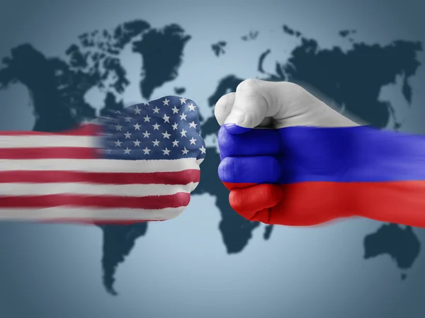 USA x Russland — Stockfoto