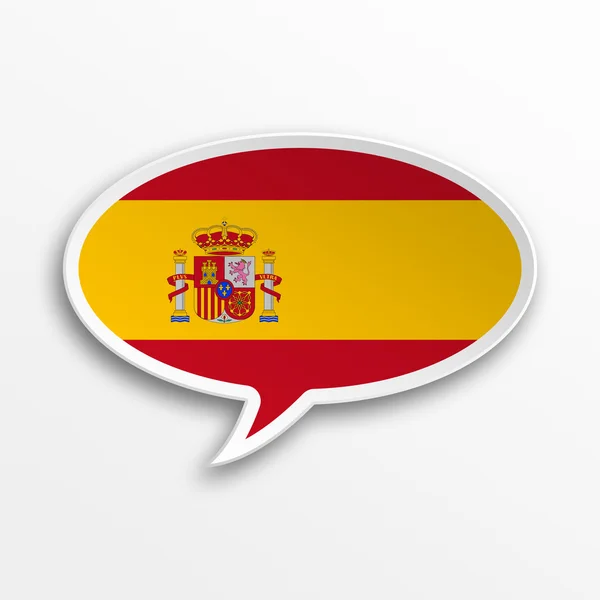 3d speech bubble - Spain — Stock Photo, Image