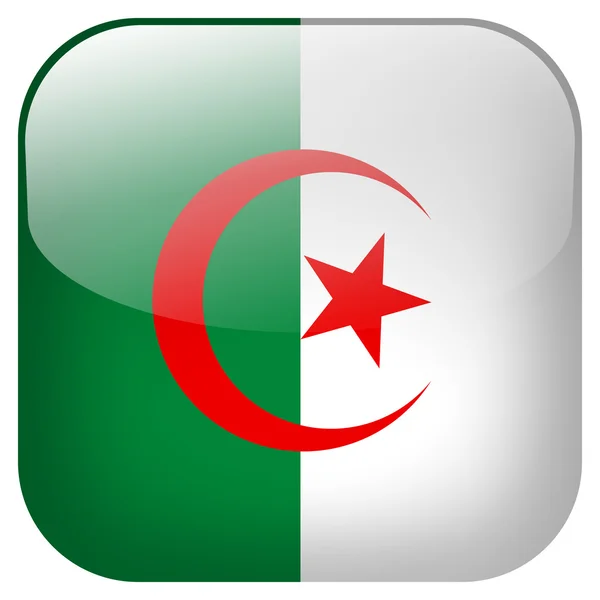 Algeria flag button — Stock Photo, Image