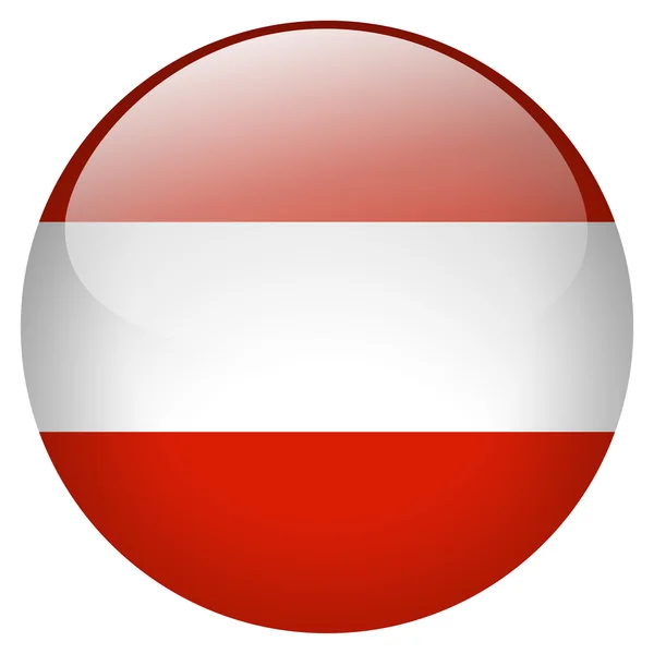 Avusturya bayrağı düğmesi — Stok fotoğraf