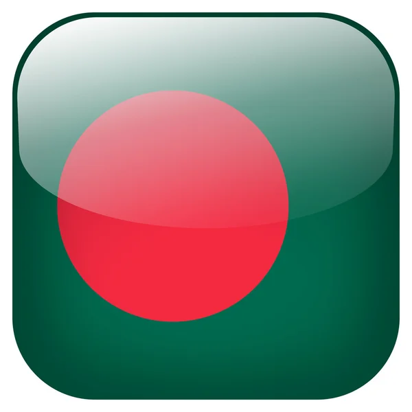 Bangladeş bayrak düğmesi — Stok fotoğraf