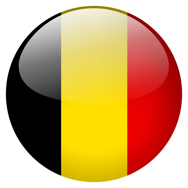 Belgium flag button — Stock Photo, Image