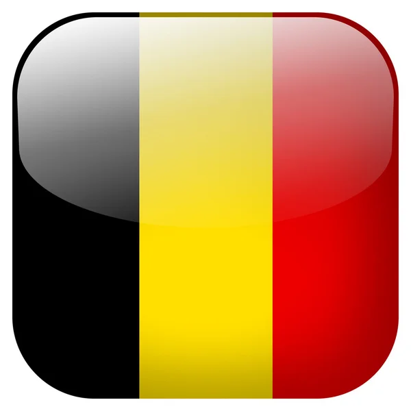 Belgium flag button — Stock Photo, Image