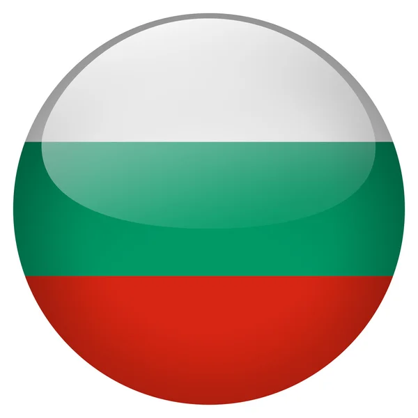 Bulgaria flag button — Stock Photo, Image