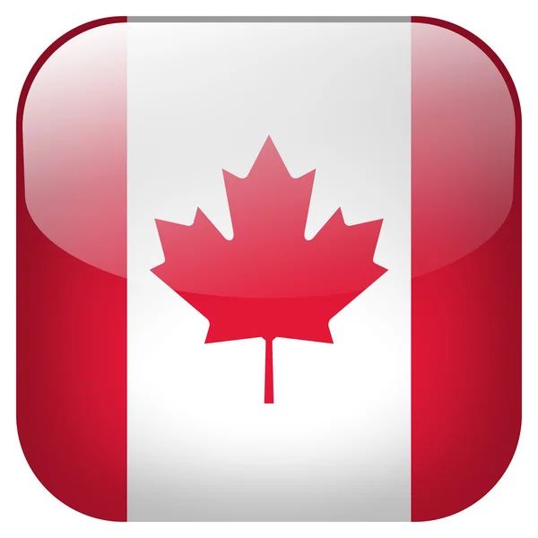 Canada flag button — Stock Photo, Image