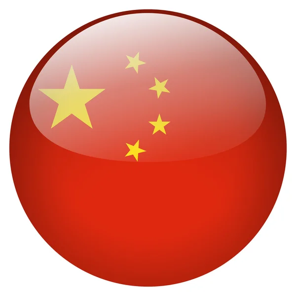 China-Flaggenknopf — Stockfoto