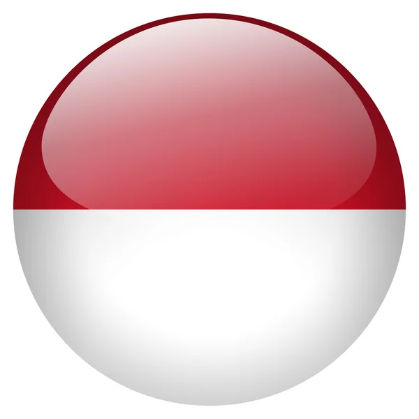 Indonesia flag button — Stock Photo, Image