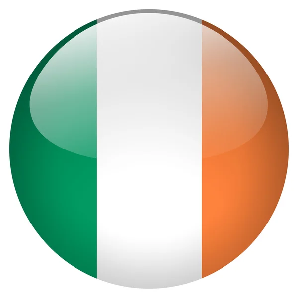 Pulsante bandiera irlanda — Foto Stock