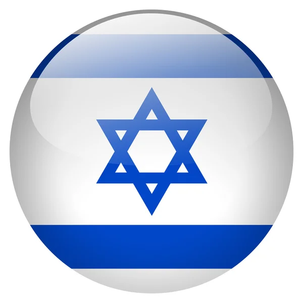 Pulsante bandiera israeliana — Foto Stock