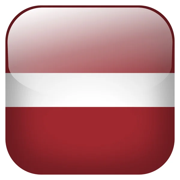Кнопка флага Латвии — стоковое фото