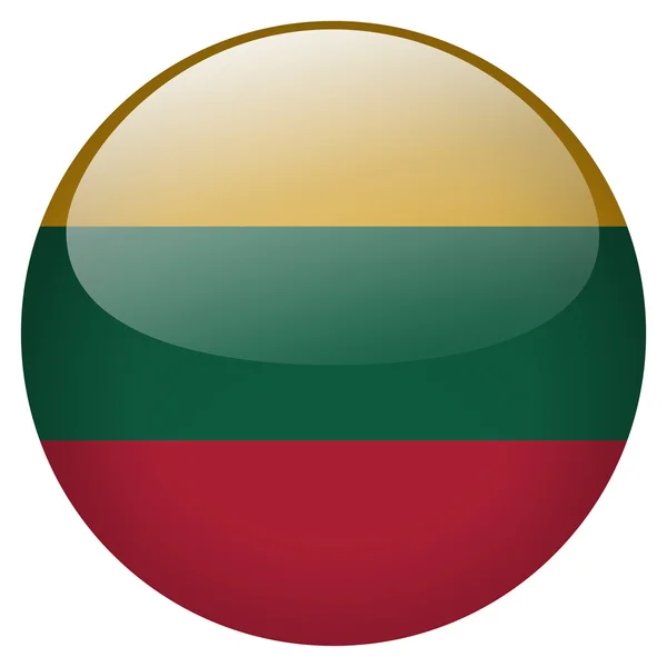 Tlačítko příznak Litva — Stock fotografie