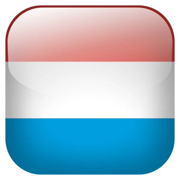 Luxembourg flag button — Stock Photo, Image