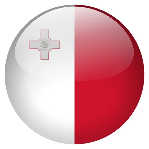 Malta flag button — Stock Photo, Image